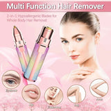 2in1 Electric Eyebrow Trimmer and Shaver Rechargeable Hair Remover