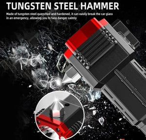 High-power Led Flashlight Rechargeable with glass breaker