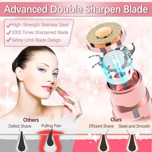 2in1 Electric Eyebrow Trimmer and Shaver Rechargeable Hair Remover
