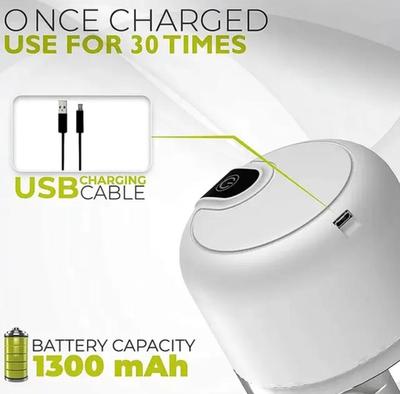 Portable & USB Rechargeable Electric Food Processor - 1 Pc