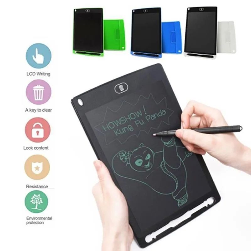 LCD Writing Tablet, Single Color Drawing Tablet with Protect Cover,