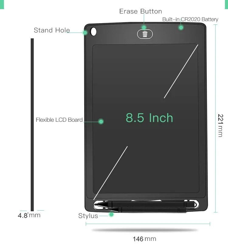 LCD Writing Tablet Drawing Tablet with Protect Cover