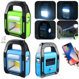 LED WORK LAMP USB RECHARGEABLE PORTABLE SOLAR LANTERN EMERGENCY & OUTDOOR TENT HIKING CAMPING LIGHTS
