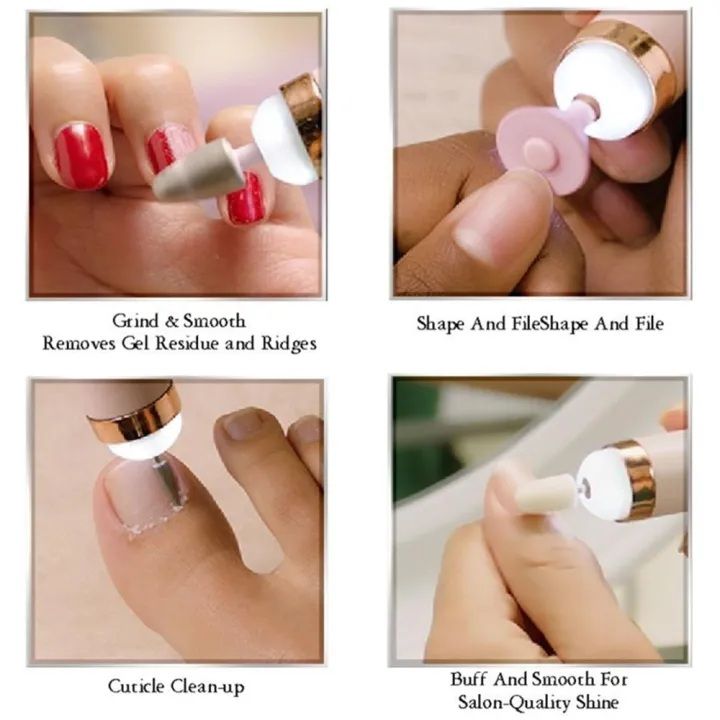 Electric Nail Drill Bits  Tool Set Nail Filer Bits File Tool Set, Nail Polish Remover Machine