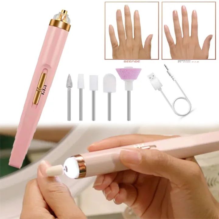 Electric Nail Drill Bits  Tool Set Nail Filer Bits File Tool Set, Nail Polish Remover Machine