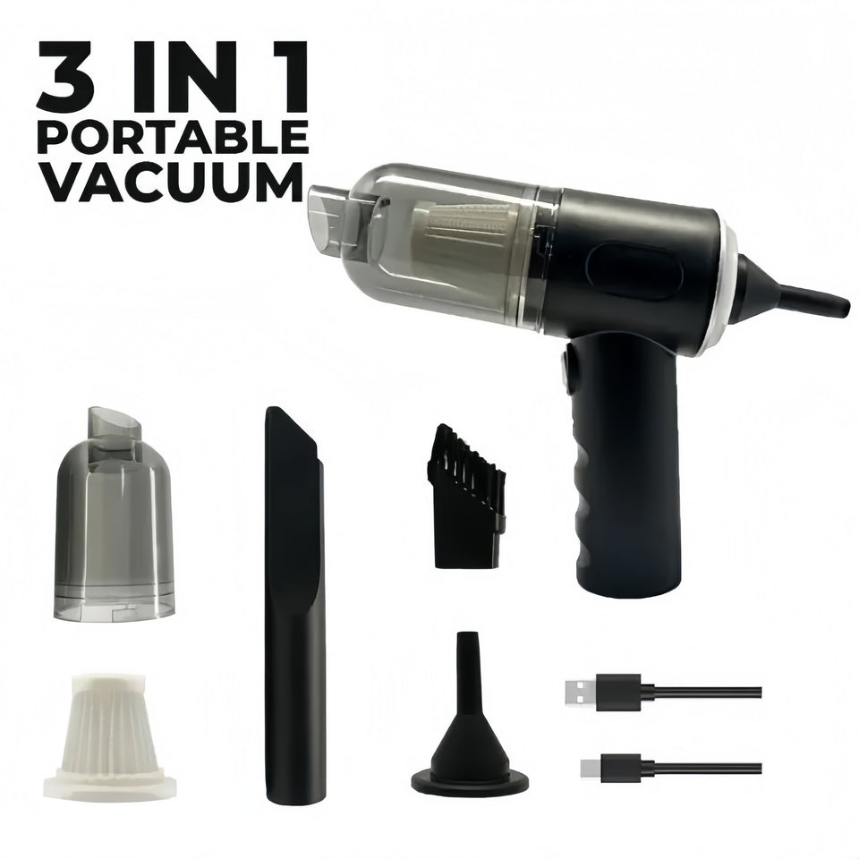 Wireless Car Vaccum Cleaner USB Charging